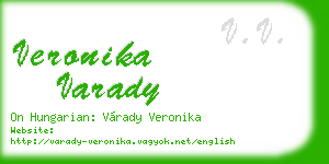 veronika varady business card